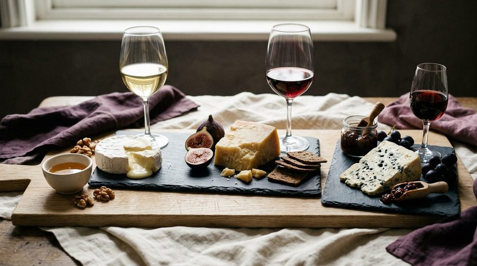 Illustrationsfoto til guiden: Vin til ost: Sådan vælger du vin til bløde, faste og blå oste